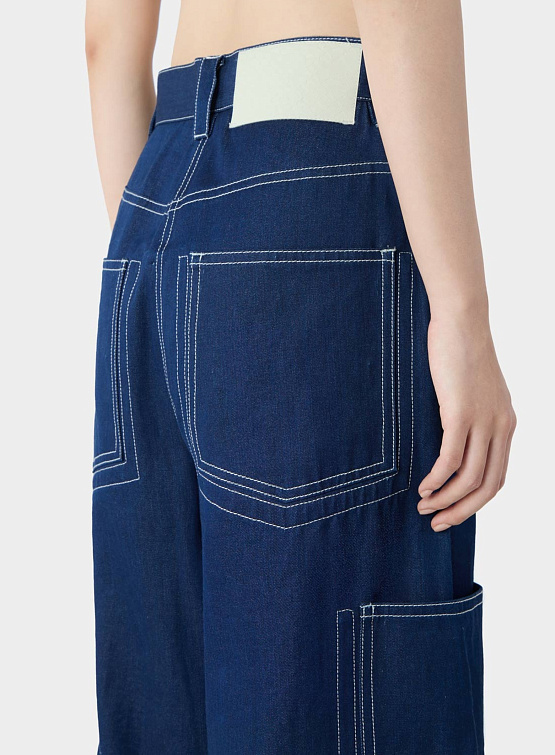 Брюки Sunnei Fit Loose Pants Blue