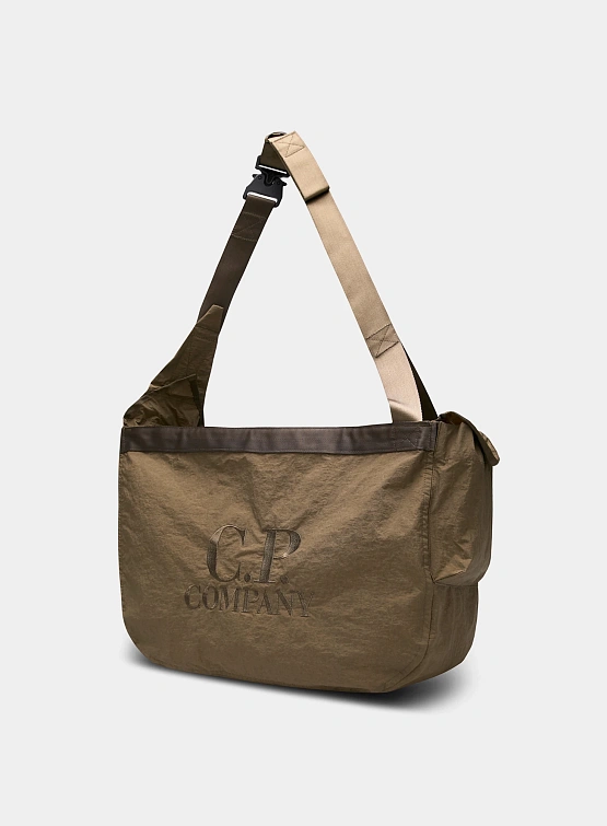 Сумка C.P. Company Plain Paper Touch Zipped Bag Ivy Green