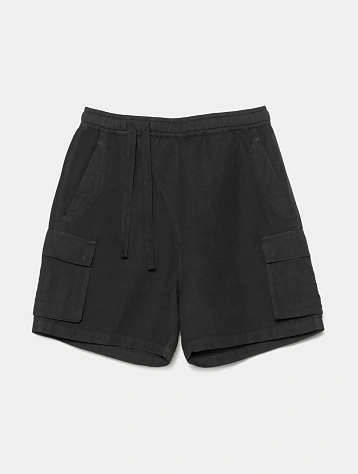 Шорты MAHARISHI 6082 Hemp Cargo Asym Track Black