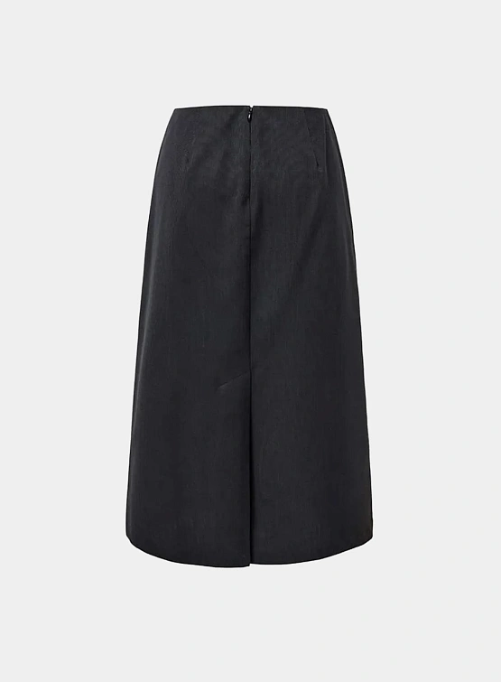 Женская юбка AMOMENTO Stripe Maxi Long Skirt Black