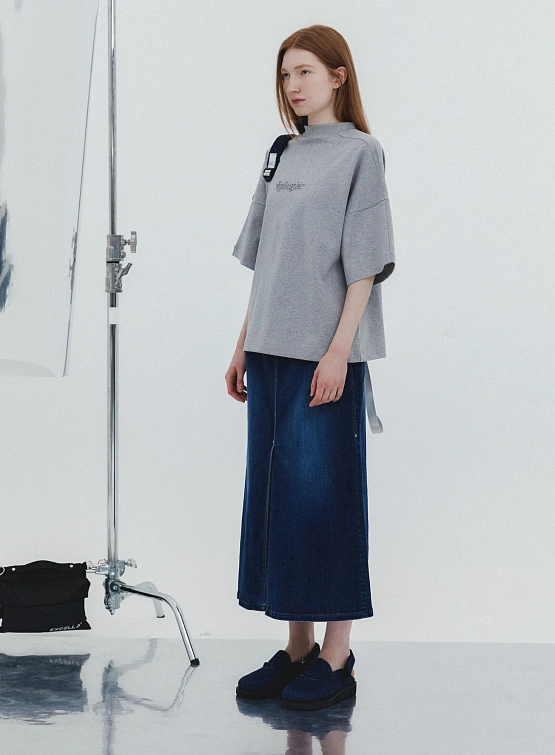 Женская юбка EPINGLER 3 Stitch Detail Denim Dawn Blue