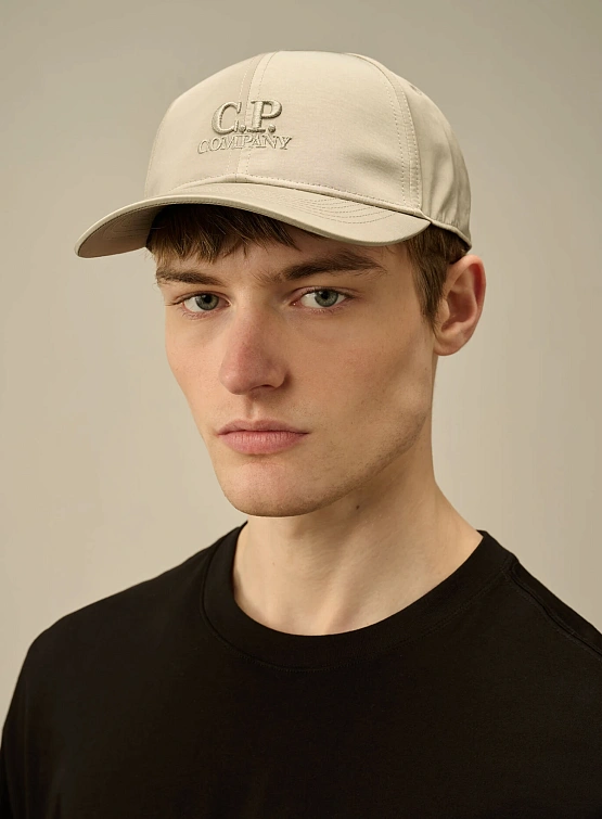 Кепка C.P. Company Chrome-R Logo Cap Vintage Khaki