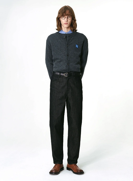 Кардиган ADERERROR Sig BL Tag Cardigan 02 Charcoal