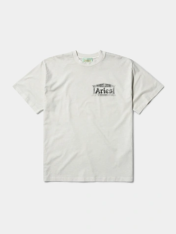 Футболка ARIES Aged Ancient Temple Off White