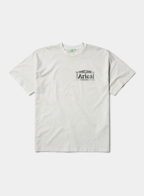 Футболка ARIES Aged Ancient Temple Off White