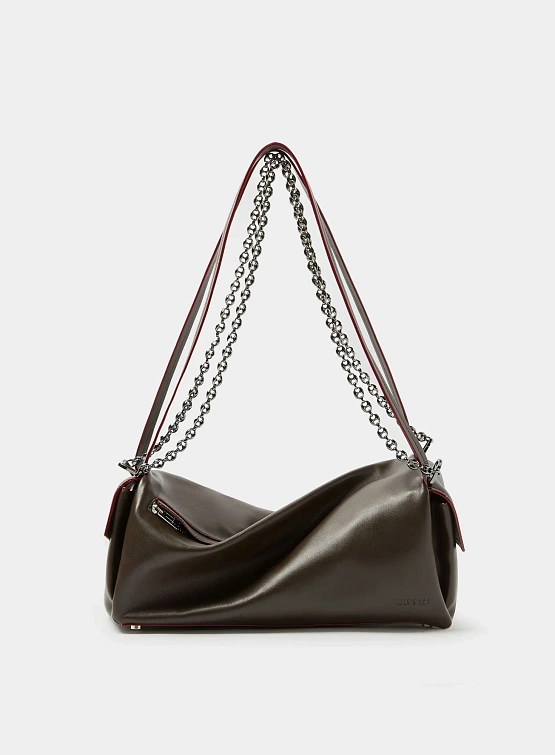 Сумка Sunnei Labauletto Twisted Chain Mud