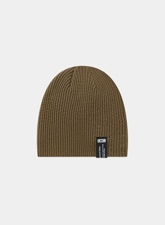 Шапка LMC Label Short Beanie Brown