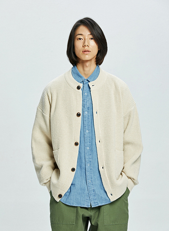 Кардиган FrizmWORKS Heavy Wool Round Cream