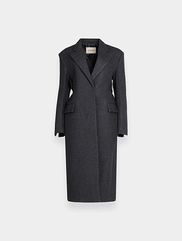 Женское пальто System Structured Belt Coat Charcoal Grey