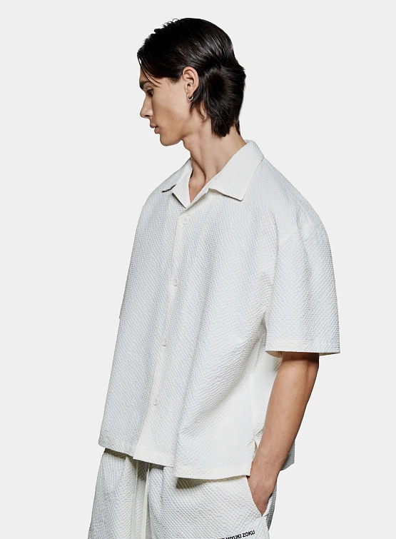 Рубашка MKI MIYUKI ZOKU Seersucker Vacation Bone