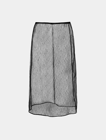 Женская юбка AMOMENTO Sheer Lace Long Black