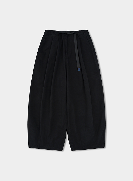Брюки ANGLAN Twill Tuck Belt Balloon Pants Black