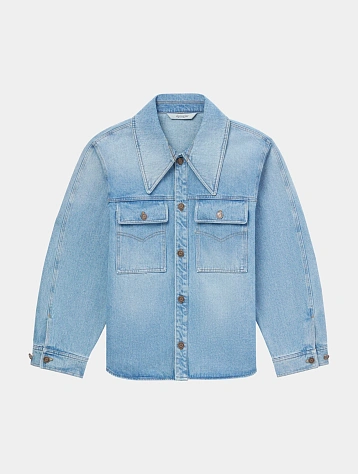 Женская рубашка EPINGLER Oversized Denim Washed Blue