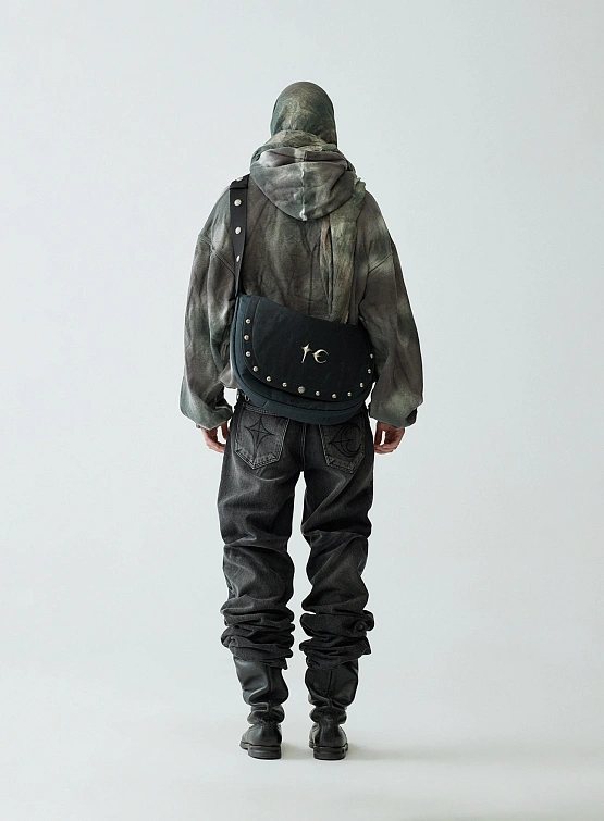 Сумка Thug Club Scarred Bio Army Messenger Bag Black