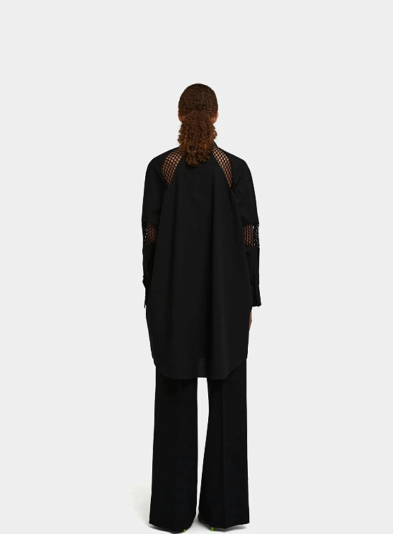 Женское платье MSGM Poplin Tailored Dress Black