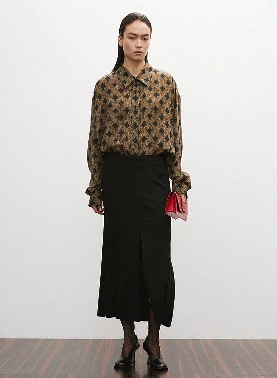 Женская юбка Recto Front Slit Long Black