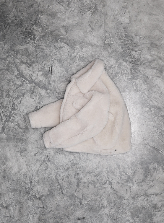 Женская куртка из шерсти System Tumble Fur Beige