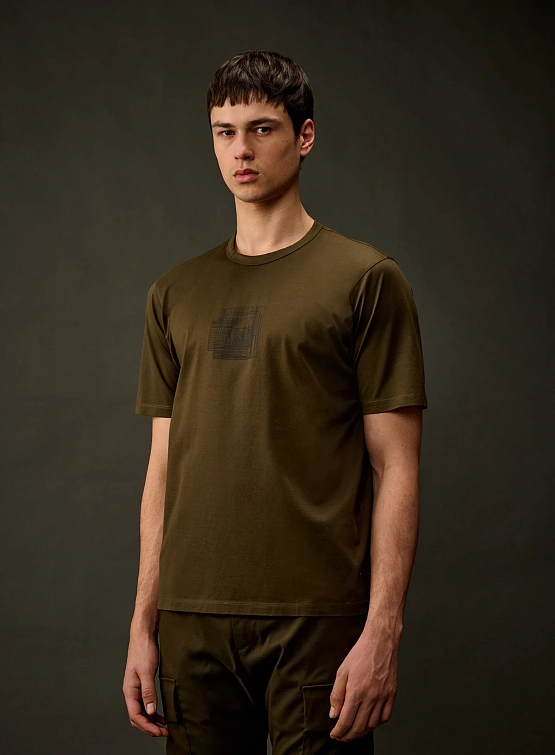 Футболка C.P. Company The Metropolis Series Blurred Ivy Green