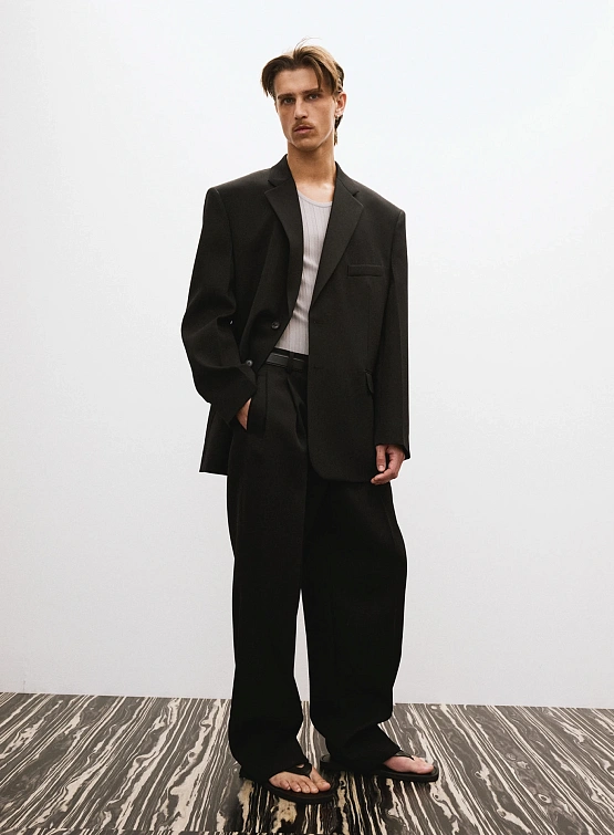 Пиджак Recto Oversize Single Breasted Wool Black