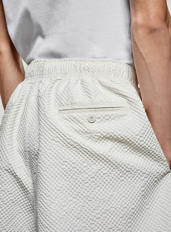 Брюки MKI MIYUKI ZOKU Seersucker Wide Leg Bone