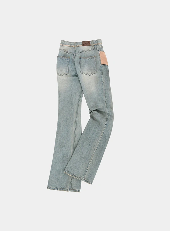 Женские Джинсы Andersson Bell Deconstructed Dirty Wash Bootcut Blue