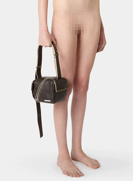 Сумка Sunnei Cross Zip Lacubetto Bag Mud