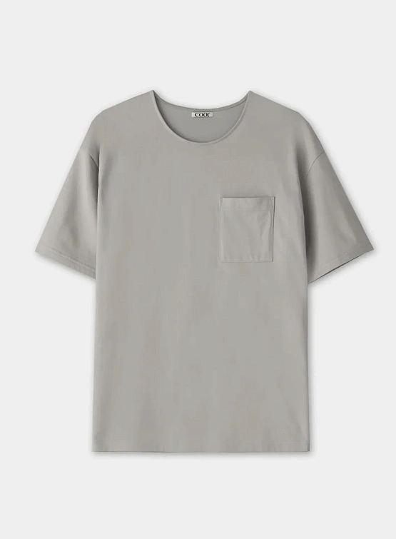 Футболка COOR Supima Cotton Semi Overfit U-Neck Gray