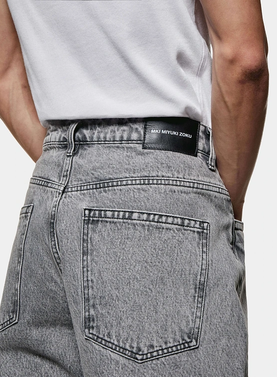 Джинсы MKI MIYUKI ZOKU Denim Wide Leg Washed Black