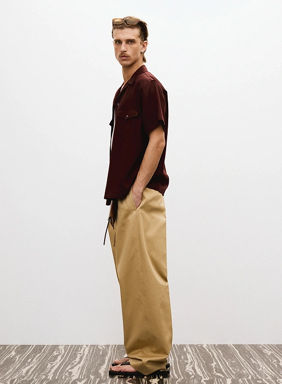 Рубашка Recto Camp Collar Western Club Wine