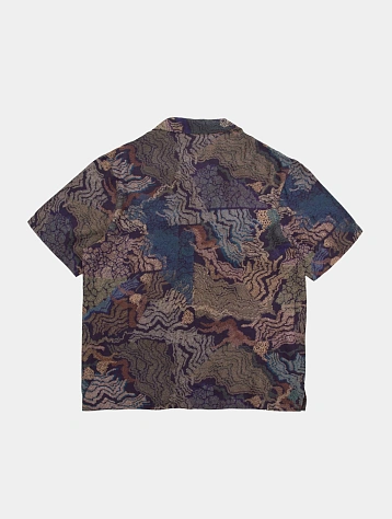 Рубашка ACMH x MARCUS JAMES SS Wave Navy Dark Taupe