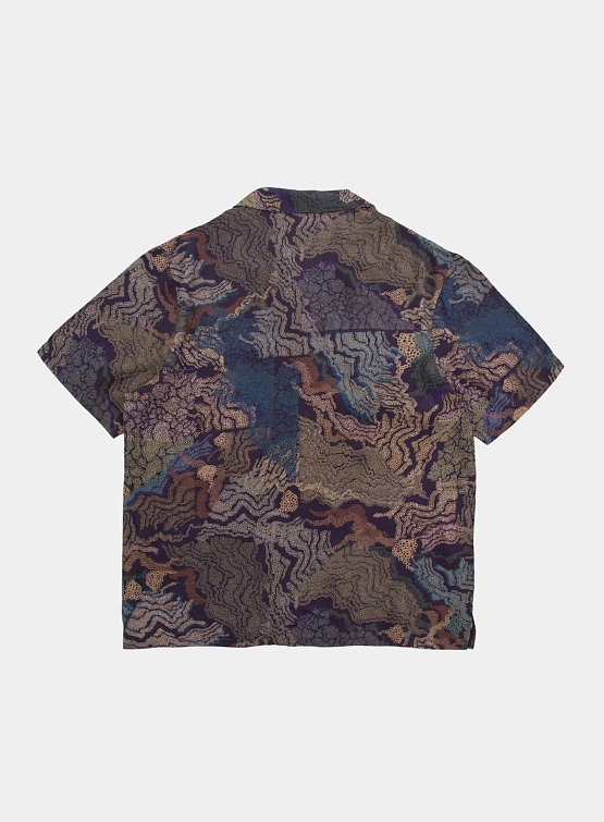 Рубашка ACMH x MARCUS JAMES SS Wave Navy Dark Taupe