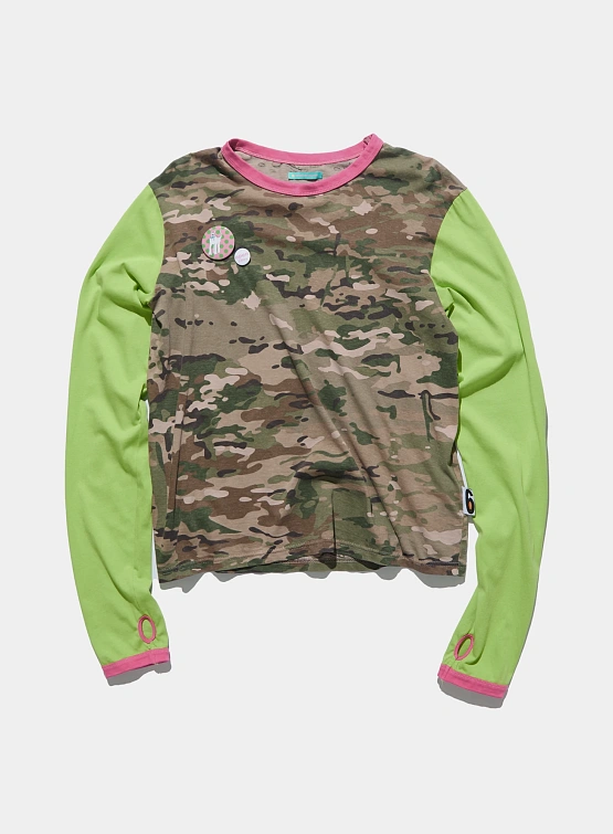 Лонгслив Siniy Vsadnik Number Six LS Tee Camo/Neongreen