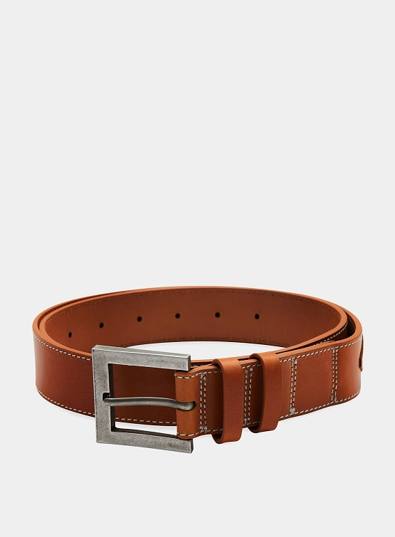 Ремень ADERERROR Brown Fluik Label Belt Brown