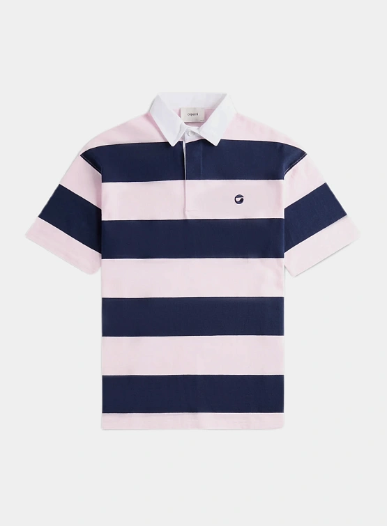 Женское Поло Coperni Striped Polo Pink/Blue