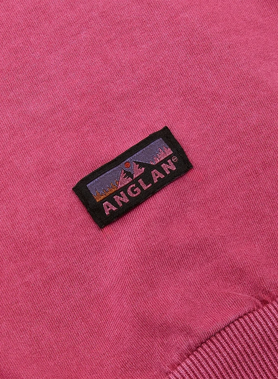 Свитшот ANGLAN Reversible Pigment Two Layer Washed Red