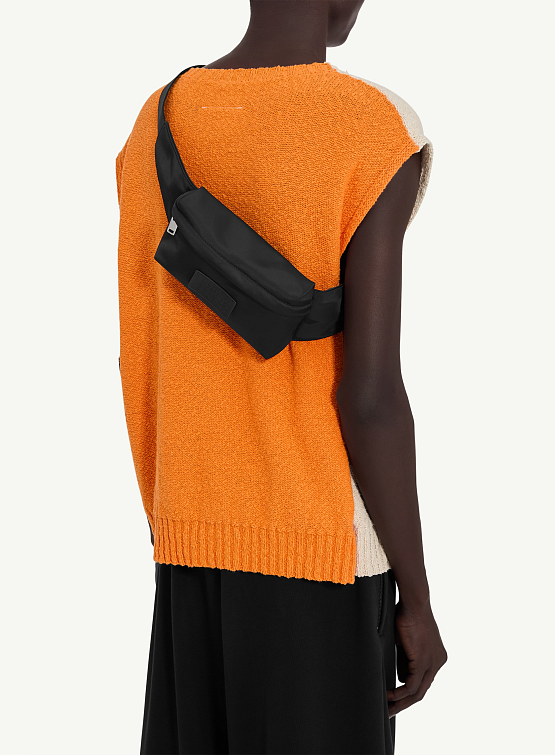 Сумка MM6 Maison Margiela Logo Patch Belt Bag Black