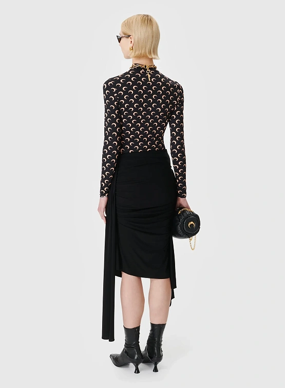 Женская водолазка Marine Serre Recycled Moon Second Skin Inverse Tan