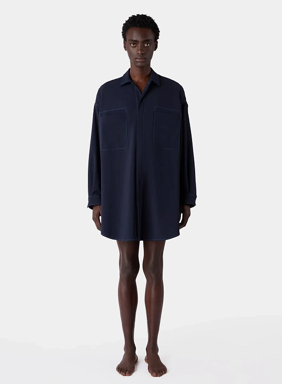 Рубашка Sunnei Mega Over Shirt Dark Blue