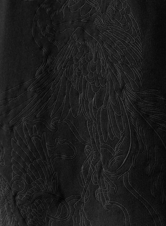 Кимоно MAHARISHI 1495 Crow & Heron Sweat Kimono Black
