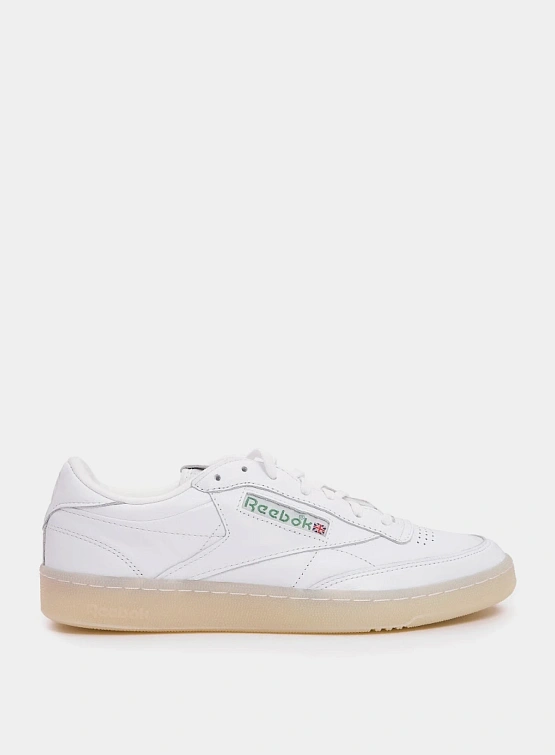 Кеды Reebok Club C Vintage 85 White/Glen Green/Vector Red