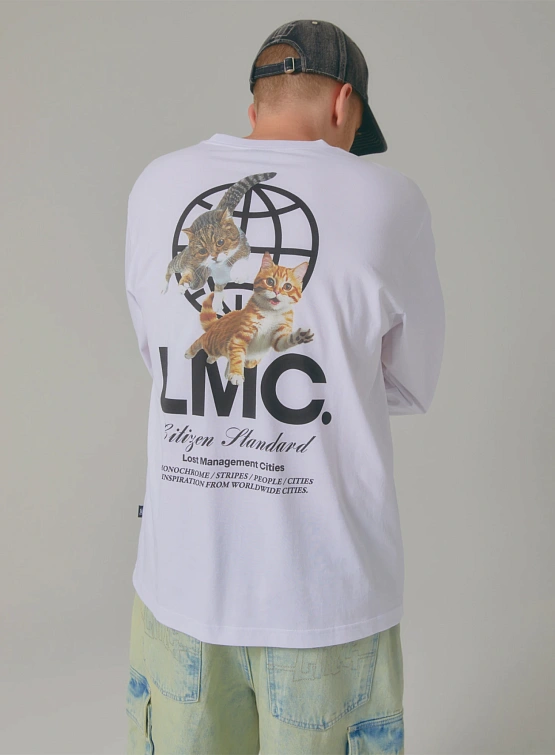 Лонгслив LMC Flying Cats Long Slv White