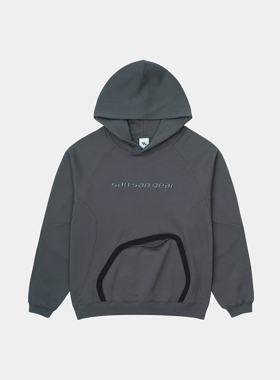 Худи SAN SAN GEAR Nylon Pocket Hoodie Dark Grey