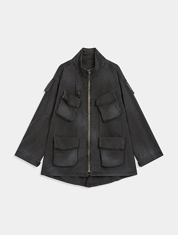 Женская джинсовая куртка OPEN YY Cargo Pocket Field Charcoal