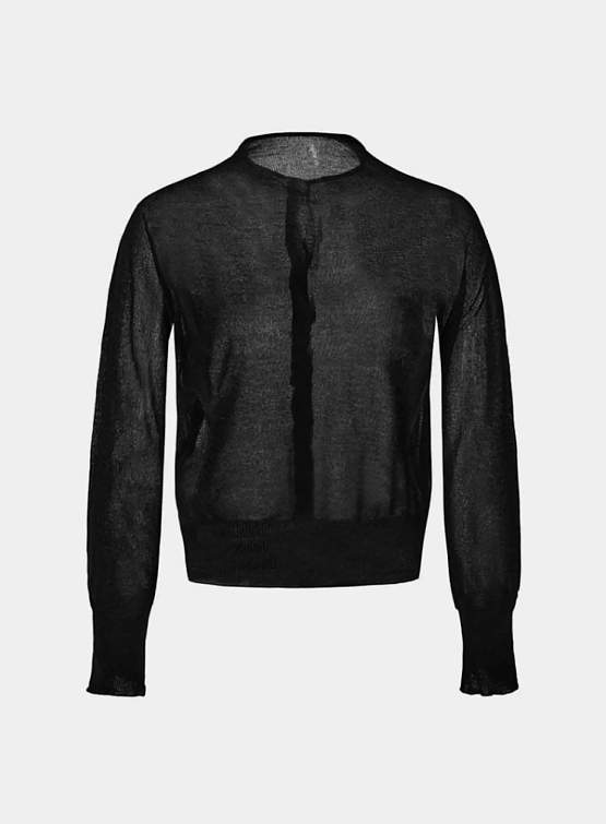 Женский кардиган AMOMENTO Wholegarment Sheer Black