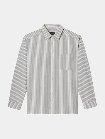 Рубашка A.P.C. Malo Shirt Gray Stripe