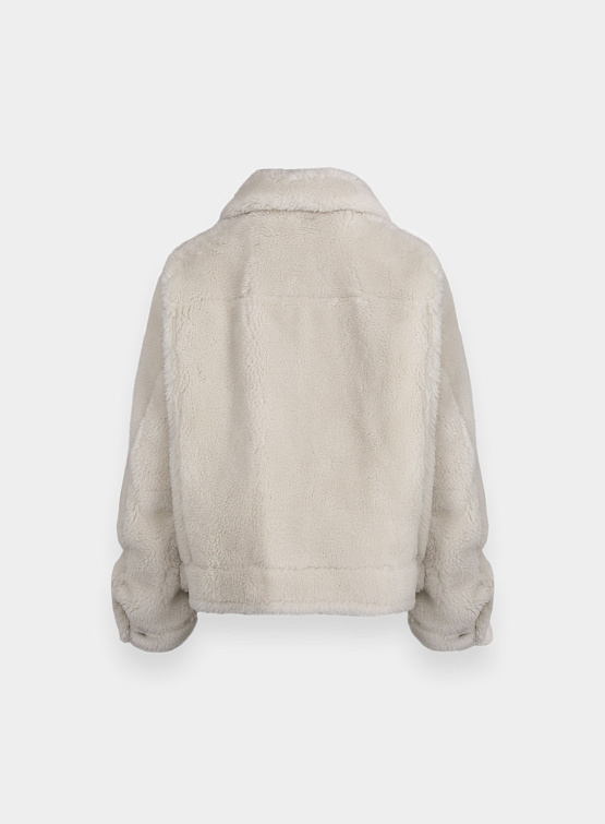 Женская куртка из шерсти System Tumble Fur Beige