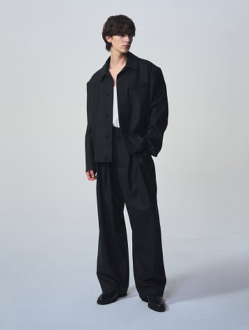 Пиджак System Pinstripe Shorts Dark Navy