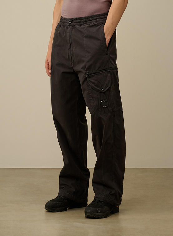 Брюки C.P. Company Microreps Boxy Loose Utility Black Sand