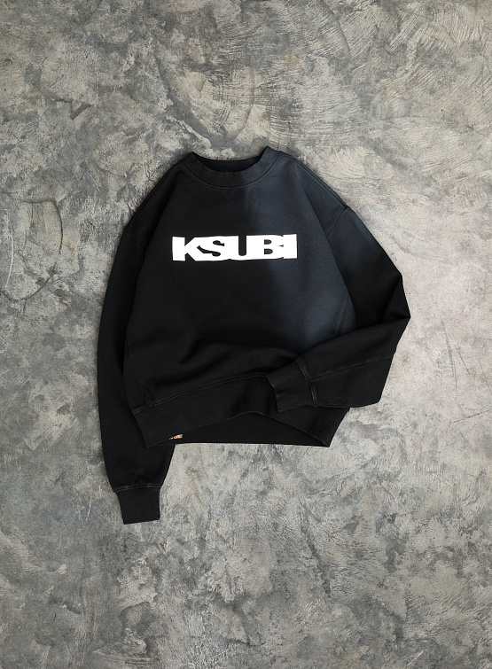 Женский свитшот Ksubi Sott 3m Klassic Crew Black