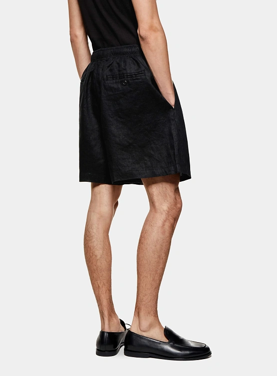 Шорты MKI MIYUKI ZOKU Linen Shorts Black